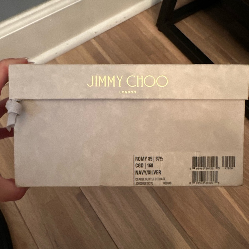 Jimmy Choo Romy 85 Navy/Silver - Picture 7 of 7